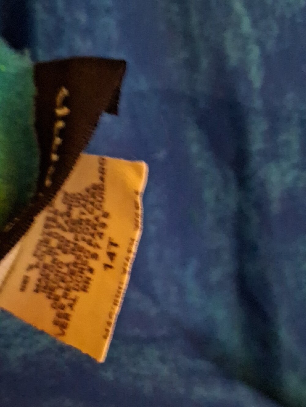 Russell Kemp Blue Teal & Lime Ombre Scarf - Picture 9 of 10